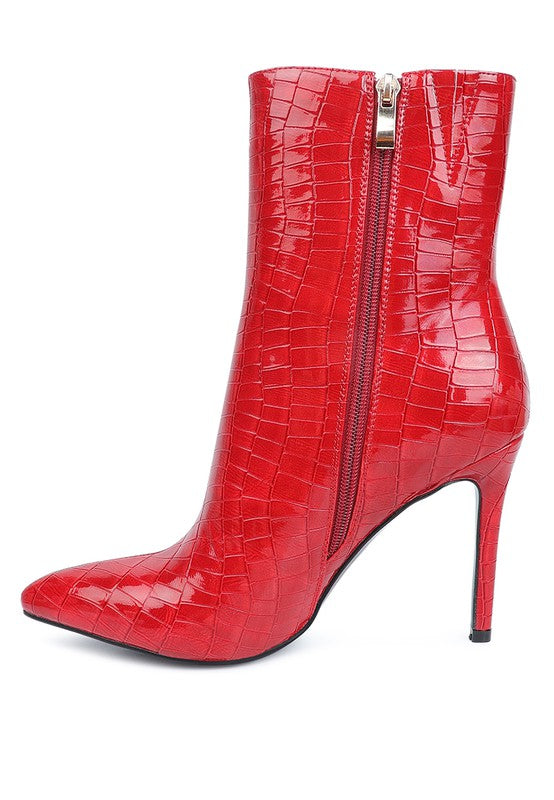 Patent High Heel Boots