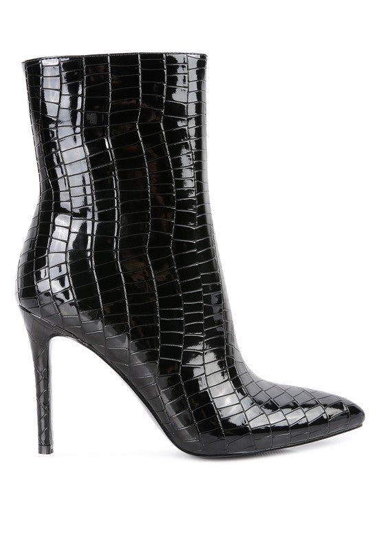 Patent High Heel Boots