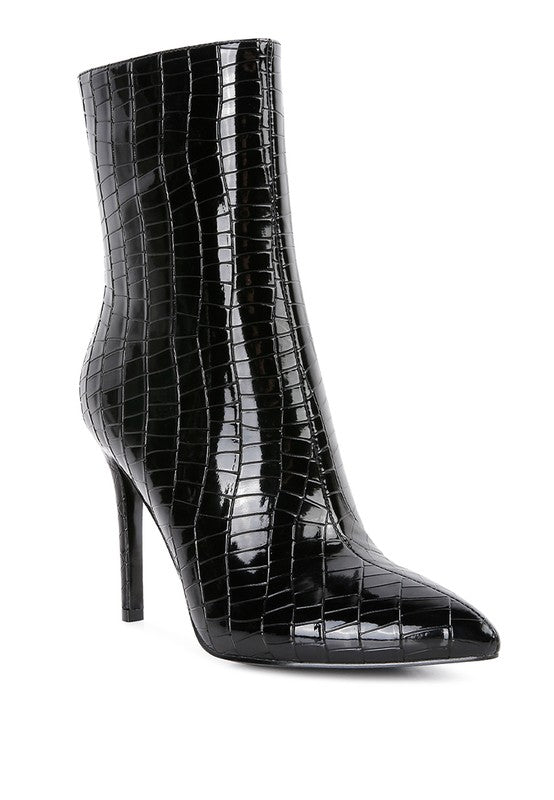 Patent High Heel Boots