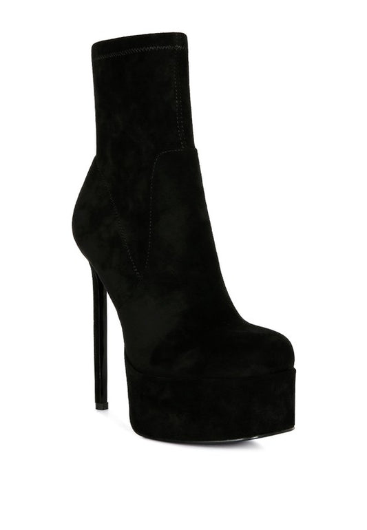 Microfiber Ankle Boots