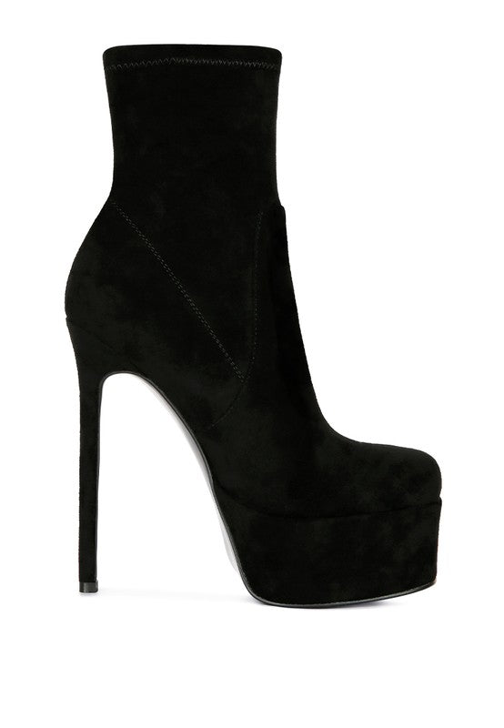 Microfiber Ankle Boots