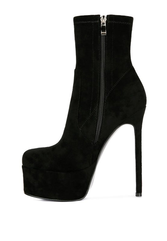 Microfiber Ankle Boots