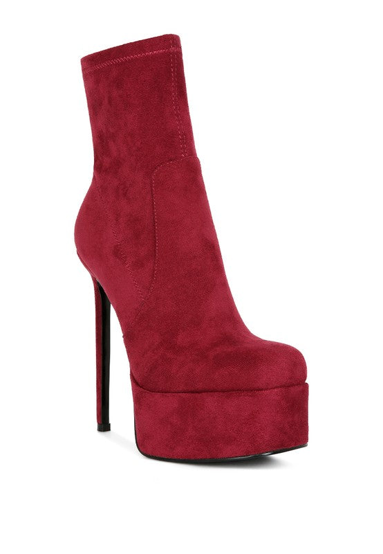 Microfiber Ankle Boots