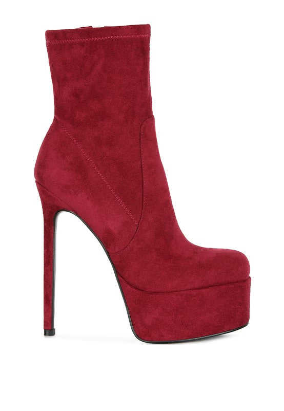 Microfiber Ankle Boots