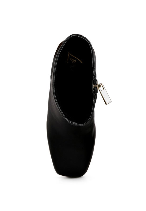 Patent PU Ankle Boots