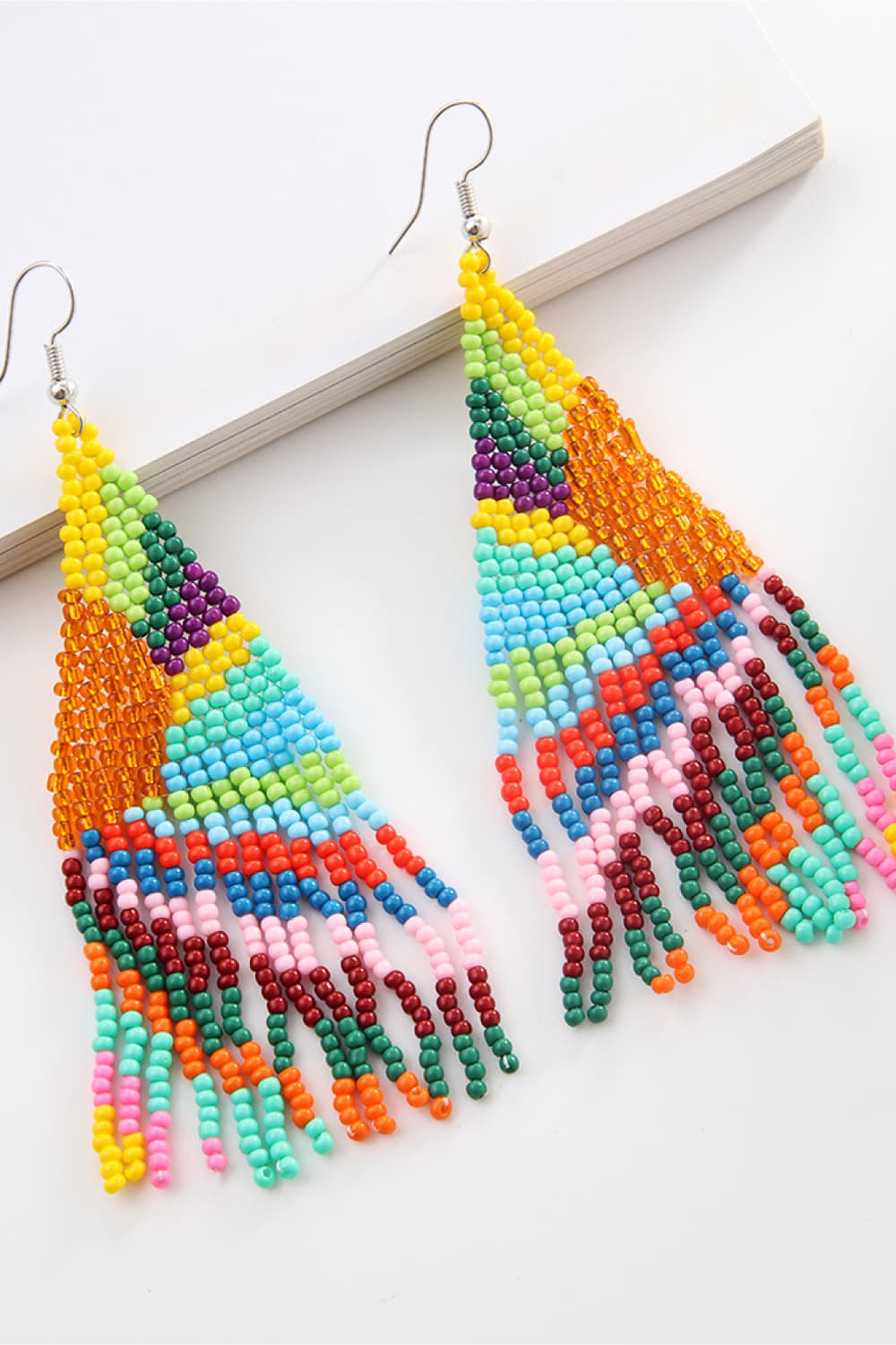 Beaded Dangle Earrings in Style E - women's dangle earrings