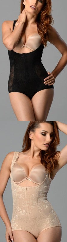 Slimming Braless High Back Bodysuit Shaper