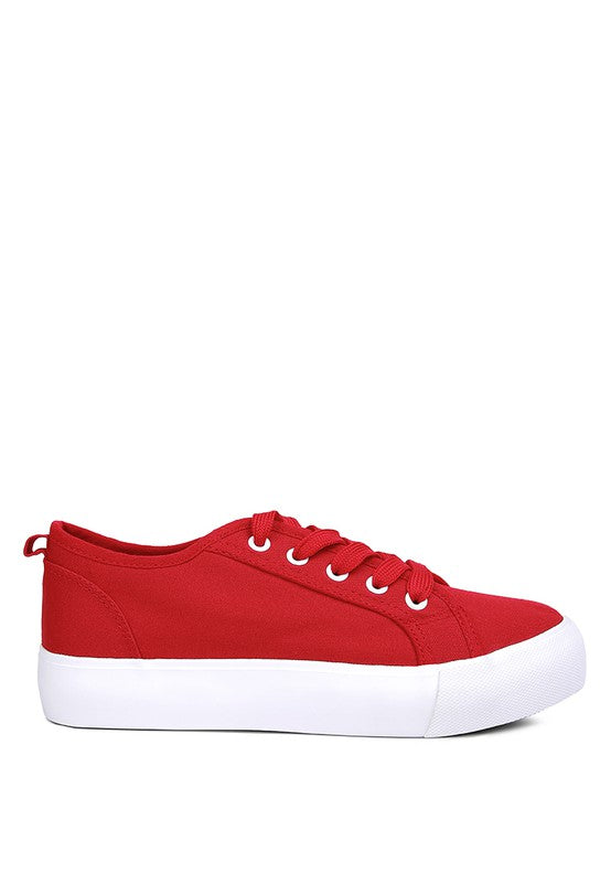 Knitted Platform Sneakers