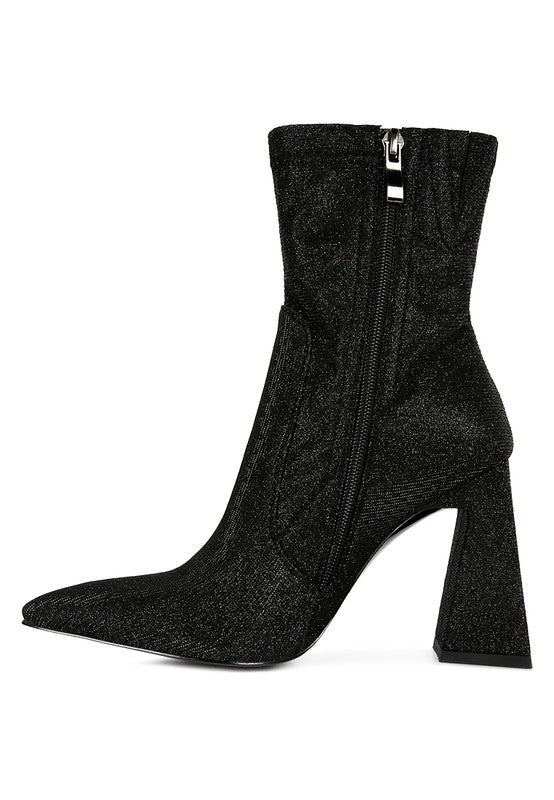 Shimmer Ankle Boots