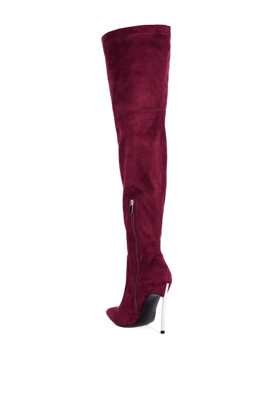 Suede Knee High Boots