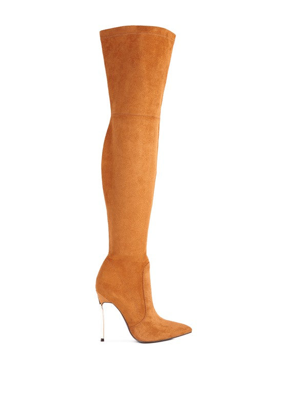 Suede Knee High Boots