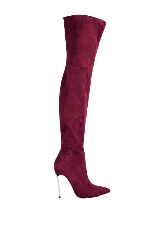 Suede Knee High Boots