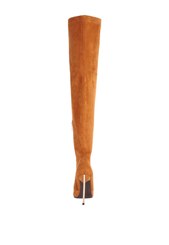Suede Knee High Boots