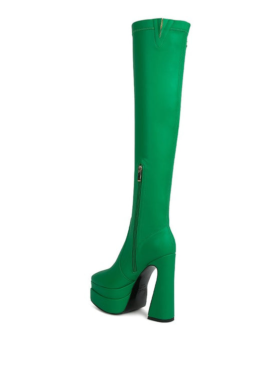 Platform Knee High Boots