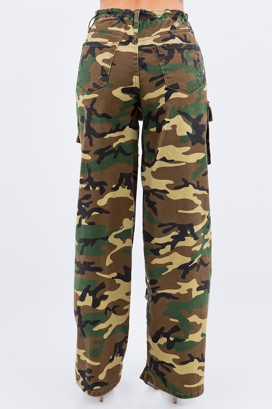 Ripped Utility Cargo Pants