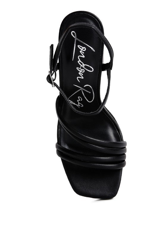 Block Heel Strappy Sandals