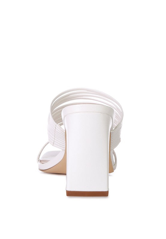 Bangle Strap Block Heel Sandals
