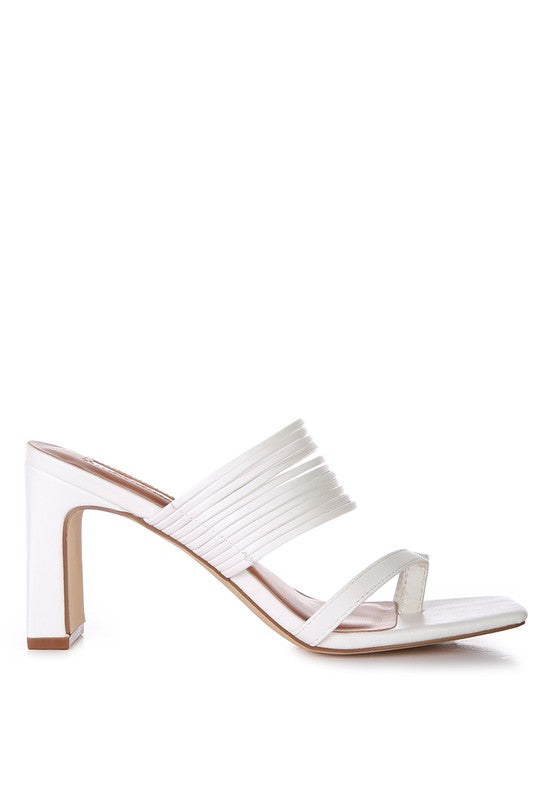 Bangle Strap Block Heel Sandals