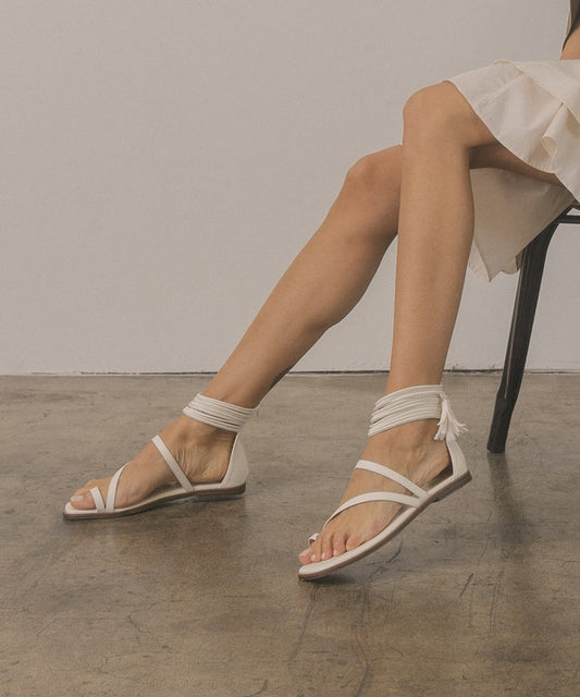 Tassel Roman Ankle Sandals