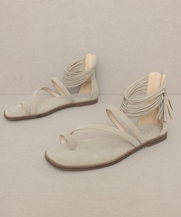 Tassel Roman Ankle Sandals