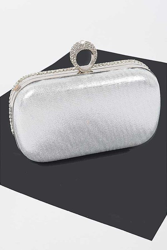 Fringe Rhinestone Clutch Handbag