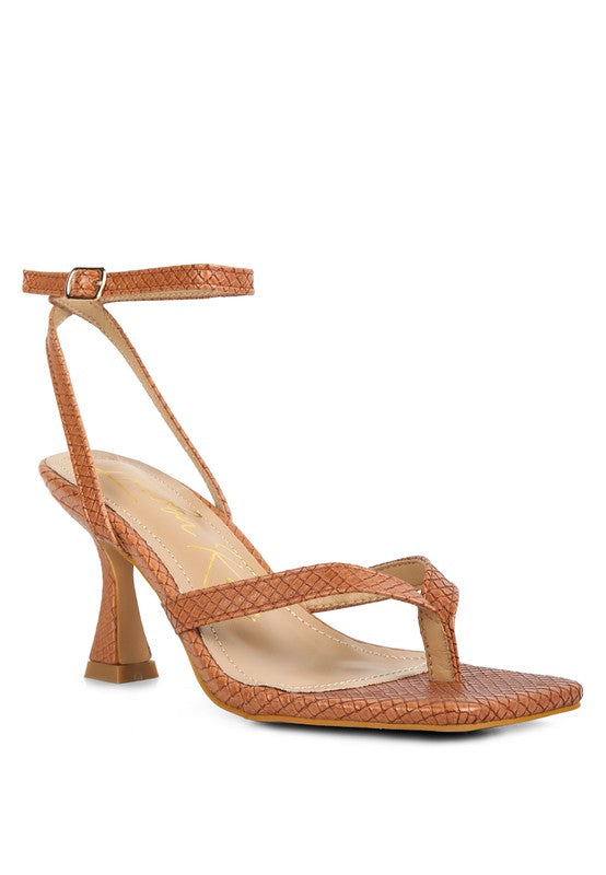Thong Sandals with Pin Buckle