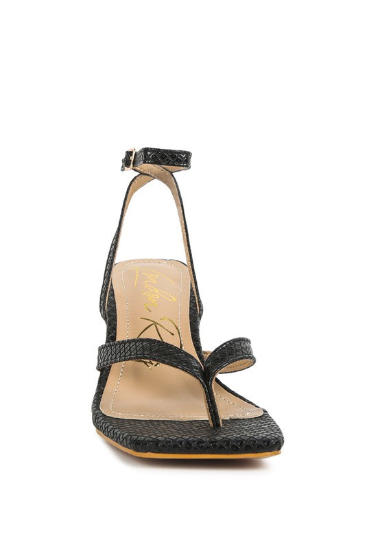 Thong Sandals with Pin Buckle
