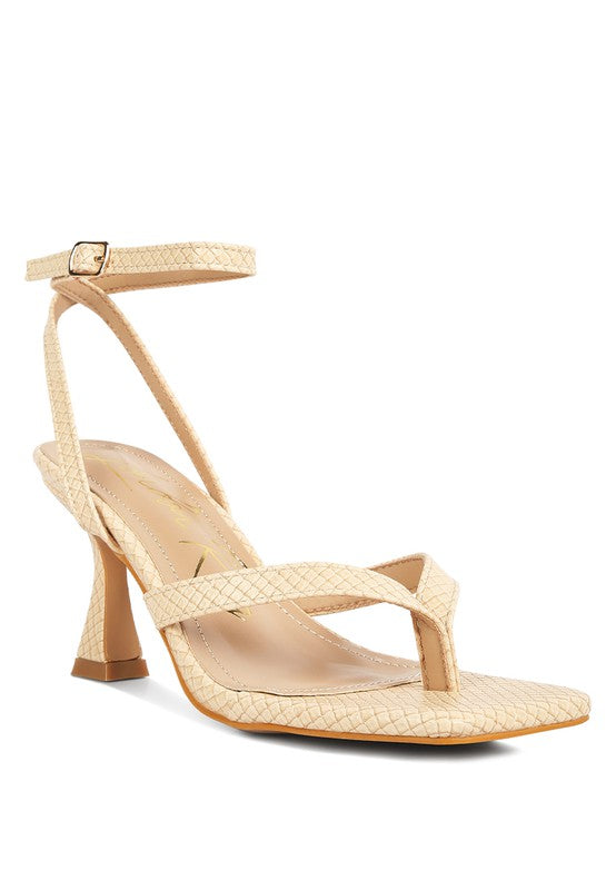 Thong Sandals with Pin Buckle