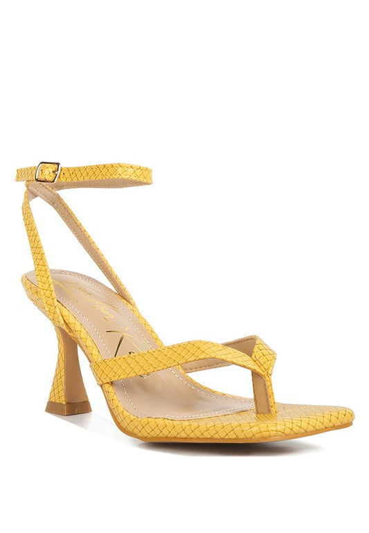 Thong Sandals with Pin Buckle