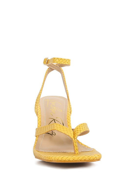 Thong Sandals with Pin Buckle