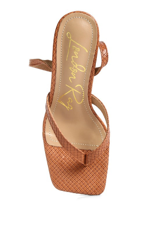 Thong Sandals with Pin Buckle