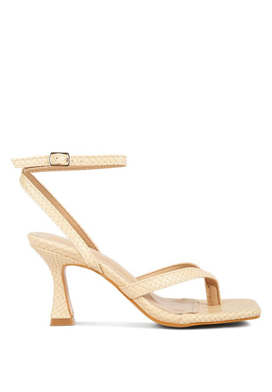 Thong Sandals with Pin Buckle