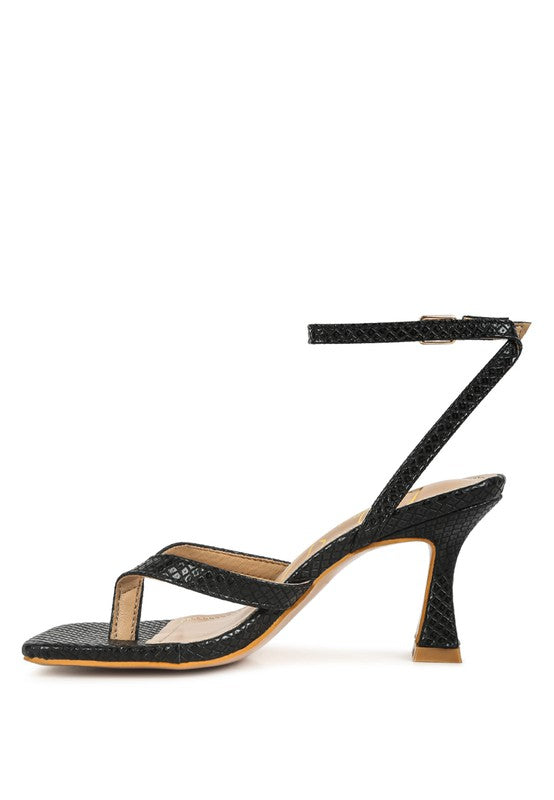 Thong Sandals with Pin Buckle