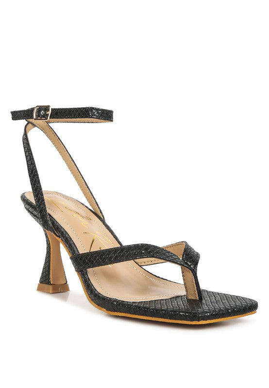 Thong Sandals with Pin Buckle