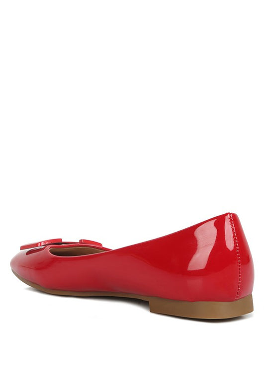 Patent Flat Ballerinas