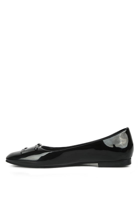 Patent Flat Ballerinas