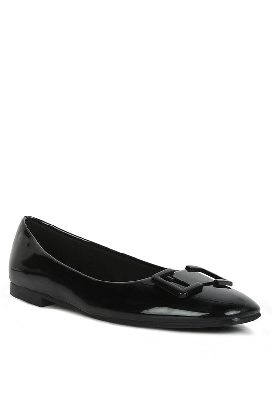 Patent Flat Ballerinas