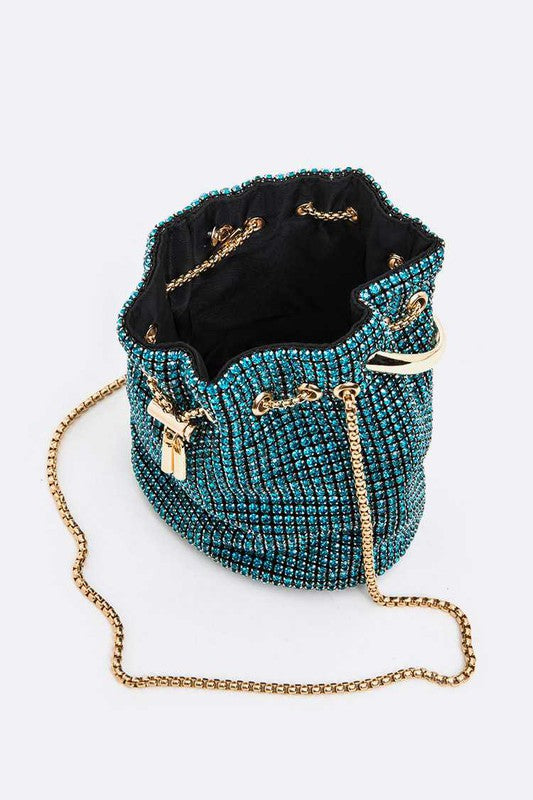 Embellished Rhinestone Bucket Bag