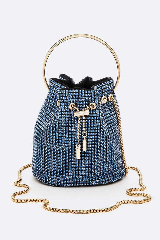 Embellished Rhinestone Bucket Bag