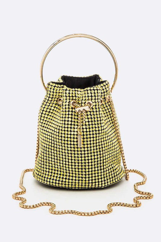 Embellished Rhinestone Bucket Bag