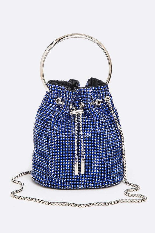 Embellished Rhinestone Bucket Bag