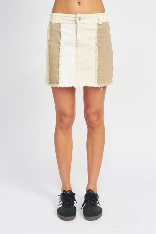Color Block Skirt