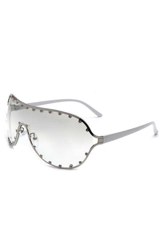 Rhinestone Aviator Sunglasses
