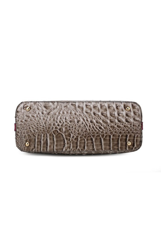 MKF Croc Skin Tote Set