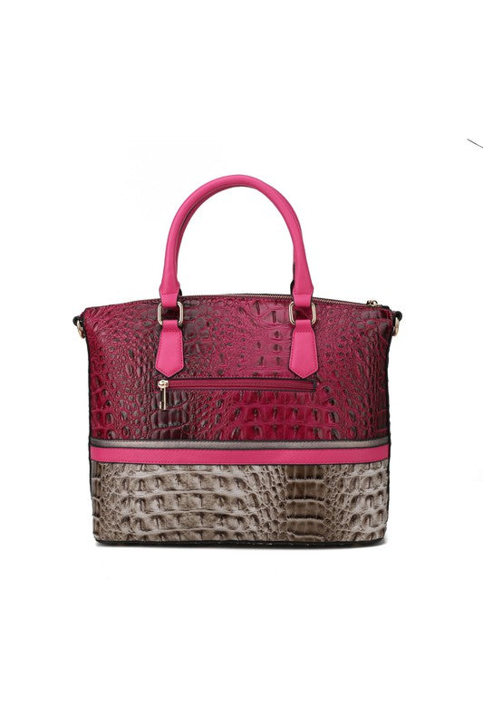 MKF Croc Skin Tote Set