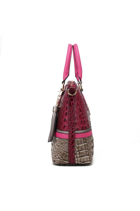 MKF Croc Skin Tote Set