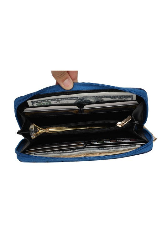 Faux Crocodile Satchel Set