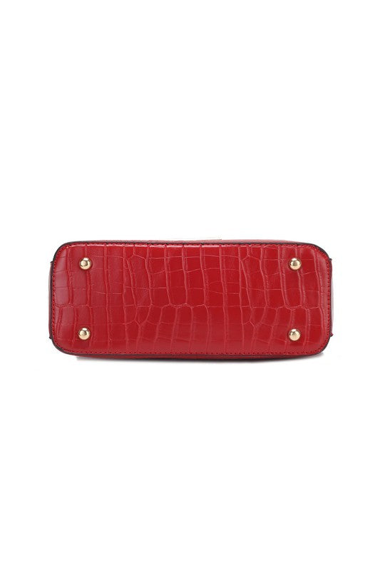MKF Faux Crocodile Handbag