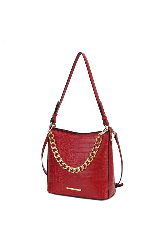 MKF Faux Crocodile Handbag