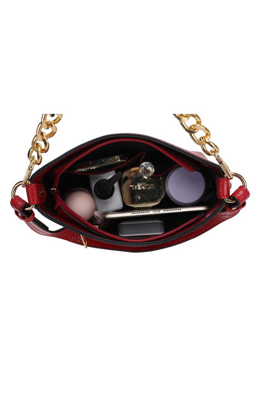 MKF Faux Crocodile Handbag